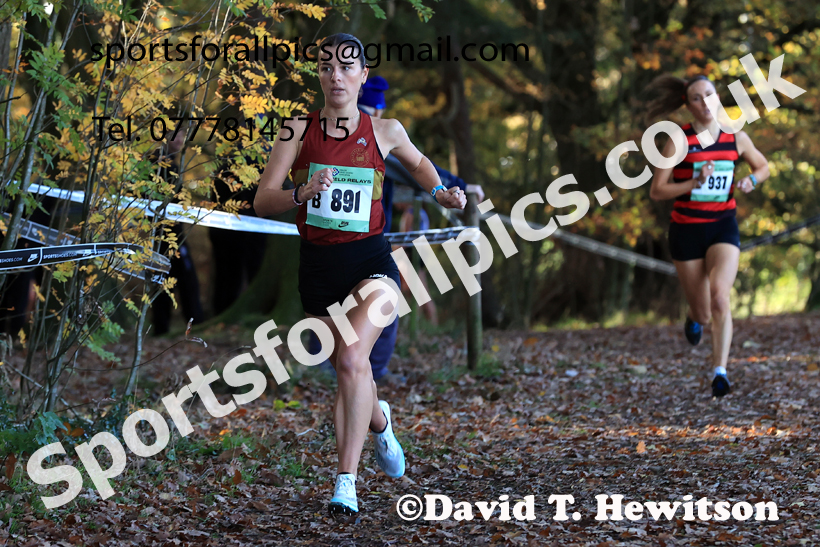 Senior Womens 2025 National Cross Country Relays, Berry Hill Park, Mansfield. Photo: David T. Hewitson/Sports for All Pics